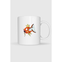 Magikarp Baskılı Kupa Bardak Beyaz