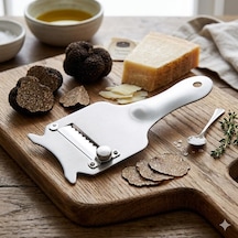 Paslanmaz Çelik Trüf Ve Parmesan Dilimleyici, Ayarlanabilir Bıçak, Gümüş, Mutfak Rendesi Diğer