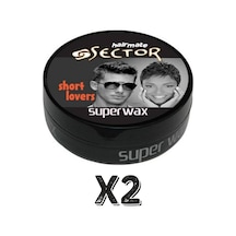 Sector Hairmate Superwax Islak Görünüm Siyah Wax 150 Ml 2 Adet