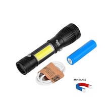Watton Wt-602 Uzun Menzilli El Feneri Mıknatıslı Siyah