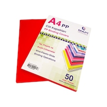 Mapi A4 Pp Opak Kapak Kum Desen 350 Mic. Kırmz 50 Li