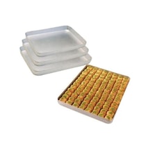 Sağlam 30x40 Bakır Sanatı Alüminyum Baklava Börek Tepsisi Çok Renkli