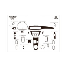 Mitsubishi Colt - Lancer Torpido Kaplama 2002 23 Parça Koyu Meşe
