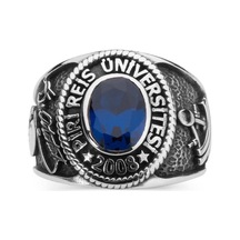 Oval Taşlı Piri Reis Üniversitesi Okul Yüzüğü