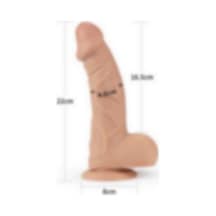 Morgece 22 Cm Realistik Vantuzlu Anal Vajinal Dildo Penis