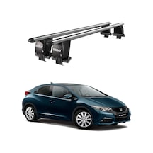 Royal Honda Civic Ix 2011-2015 Uyumlu Gri Kilitli Ara Atkı Port Bagaj Tavan Barı