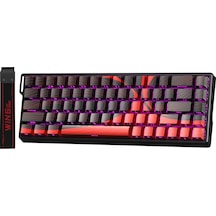 Aula Win68 He Max Manyetik Klavye Rapid Trigger Wing Chun Switch 8000hz Rgb Tkl Hot Swap Oyuncu Klavyesi Kırmızı