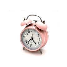 Tr 16cm Büyük Boy Akar Saniyeli Alarm Çalar Saat - Nostaljik Masa Saati Pembe Diğer
