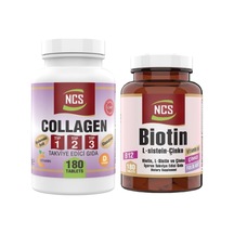 Tip 1-2-3 Collagen Kolajen 1000 Mg 180 Tablet Glutatyon Biotin 180 Tablet 2 Ürün 1 Arada