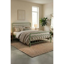 Unimet Odin Metal Karyola - Konik Geçme Konfor Destekli Latalı - 140x190/140x200/160x200/180x200 Yeşil