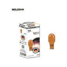 Wolfram 12V Dipsiz Ampul T15 16W Turuncu Germany N11.42