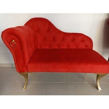 Modern Köşe Koltuğu Alda Josefin Puf Bench 130 Cm Kırmızı