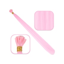 Fiber Sentetik Boncuk Kaynaklık Renkli / Şeker Pembe / 100 Adet - Elwm-571599 Çok Renkli