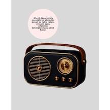 Retro - 593 - Tarz Kablosuz Radyo Bluetooth, Usb Ve Tf - Flzdgnkr - Kart Girişli