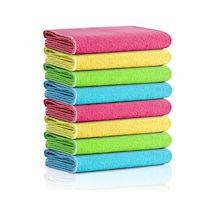 Mikrofiber Temizlik Bezi Klasik Serii 250 Gsm Banyo, Mutfak Bezi Bulaşık Kurulama Bezi 4 Renk X8 Adet Belirtilmemiş