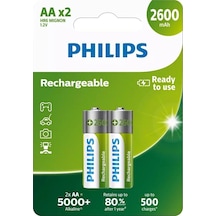 Philips R6B2A260/10 AA 2600 Mah Şarj Edilebilir Kalem Pil 2'li