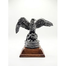 Dekoratif Kartal Biblo - 15x21cm Ahşap Stand Dahil Değildir