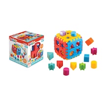 Dede Oyuncak Geometrik Şekilli Eğitici Bul Tak Küp Puzzle