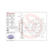 Mercedes E180 W212 Fren Diski On 2013-2016 Brembo 09a62131 2adettir