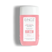 Sinoz Pink Touch Anında Ton Eşitleyici Leke Karşıtı Spf50+ Pembe Sıvı Yüz Güneş Kremi Pa++++ 50ml Sku: Smg8690010407160 Açık Bej
