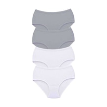 4 Adet Tutku Kadın Yüksek Bel Bato Kalın Lastik Külot S10 Beden: 3xl Standart