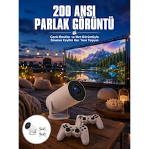 Mey İthalat Full Hd 8 Gb Ayaklı Çift Kollu 4k Video Oyun Konsolu Taşınabilir Yeni Nesil