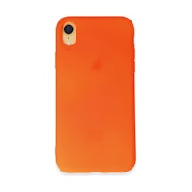 Apple İphone Xr Kılıf First Silikon - Parlak Turuncu 0.2M-Çok Renkli