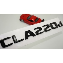 Cla 220d Uyumlu Bagaj Parlak Siyah Abs 3m 3d Yazı Logo