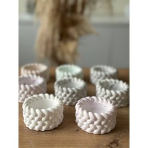 Bernami Biblo Pinterest Burgulu Boş Beton Mumluk 10 Lu Set El Yapımı Taş Tozu