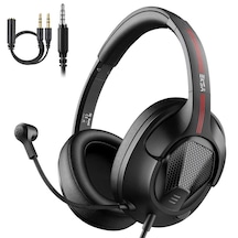 Eksa E3D Gaming Kulaklık Oyuncu Kulaklığı Led Işıklı 3.5 mm & Çıkarılabilir Mikrofon - ZORE-257901 Siyah