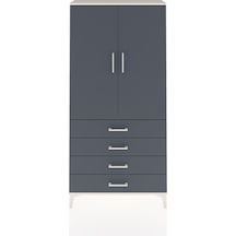 Arges Dolap Tek Raflı 4 Çekmeceli Tek Askılı 88x30x182 Aytaşı-antrasit Aytası Arges Dolap Tek Raflı 4 Çekmeceli Tek Askılı 88x30x182 Aytaşı-antrasit Aytası
