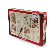 Nova 1000 Parça Kuşlar Ve Çiçekler Kolaj Puzzle - Jodielee