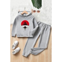 Uyguntarz Çocuk Itachi Uchiha Eşofman Takımı Gri