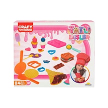 Tatlı Düşler Oyun Hamuru Seti 200 Gr 22 Parça Pembe