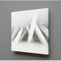 Çubuklar Kanvas Tablo 140x140cm