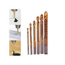 Titanyum Kaplı Hss Havşa Matkap Ucu 4-5-6-7-8Mm 6 Lı Set