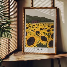 Manzara Çerçevesiz Poster, Modern Dekoratif Çerçevesiz Poster, Tablo, Tuscany, 40 X 50