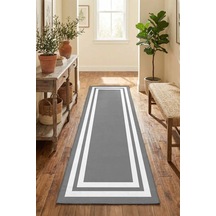 Yıkanabilir Yolluk 52 Beyaz - Gri