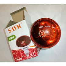Şavk İnfrared Isıtan Enfraruj Ampul Kırmızı 250 W