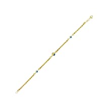 Altın Nazar Boncuklu Bileklik T075721 Sarı Altın Altın Nazar Boncuklu Bileklik T075721 Sarı Altın