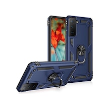 Samsung Uyumlu Galaxy S21 Plus Kılıf Sofya Yüzüklü Korumalı Kılıf
