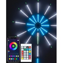 Rgb Led Duvar Dekoru Sökülebilir Kollu H.ai Fişek Işık Sistemi Çok Renkli