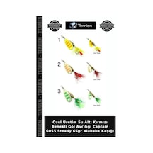 Özel Üretim Su Altı Kırmızı Benekli Göl Avcılığı Captain 6055 Steady 65gr Alabalık Kaşığı