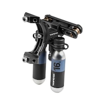 Topeak Tribackup Elite 2 Sele Altı Co2 Ve Matara Kafesi Tutucu 2 Adet 16g Co2 + Valf Dahil Siyah