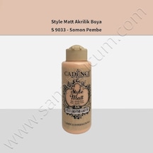 Cadence Style Matt Akrilik Boya 120 Ml. S9033 Somon Pembe