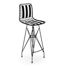 Knsz kafes tel bar sandalyesi 1 li zengin syhtuan sırt minderli 75 cm oturma yüksekliği ofis cafe bahçe mutfak