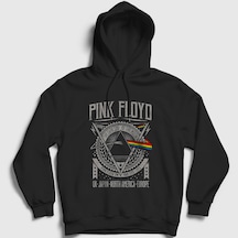 Presmono Unisex Tour Pink Floyd Kapüşonlu Sweatshirt Siyah