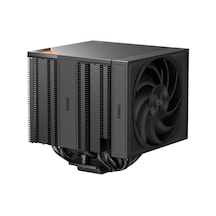 Cps Rz820 Cpu Hava Soğutucu, Dört 8mm Ve Dört 6mm Isı Borulu 290w Tdp Çift Kule Soğutucu, Çift Pwm Fan, Intel Lga1851/1700/1200/115x/20xx Ve Amd Am5/am4 İle Uyumlu, Siyah