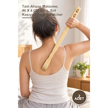2 Adet Ahşap Sırt Kaşıma Çubuğu Tam Ahşap Malzeme, 46 X 4 Cm Ölçü, Sırt Kaşıyıcı Back Scratcher
