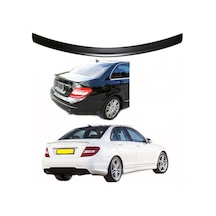 mercedes w204 c-class 2007-2014plastik parlak siyah ince spoyler